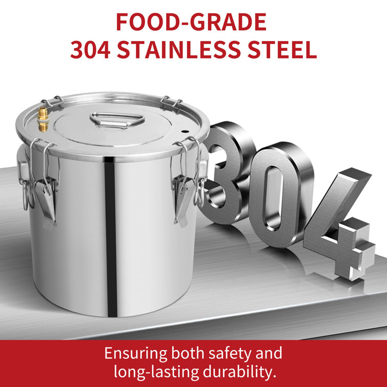 3-Gallon 304 Stainless Steel Stock Pot
