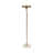 Modern Metal and Marble Pillar Candle Holder - Contemporary Sculptural Design with Textured Aluminum and Stone Accents for Decorative Display - Single Freestanding Minimalist Candle Stand-719547630