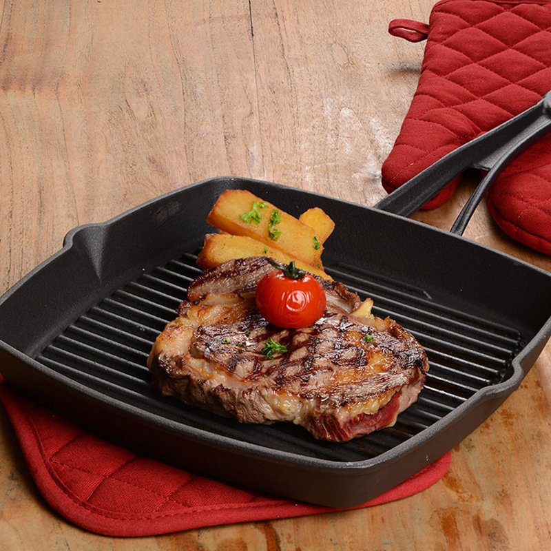 Lava Enameled Cast Iron Grill Pan 10 inch-Square