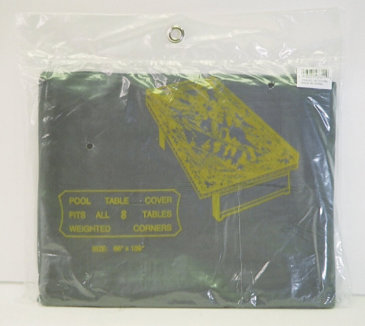8' Game Table Dust Cover, Black