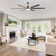 72" Aluminum 6-Blade Large LED Windmill Ceiling Fan With Remote Control