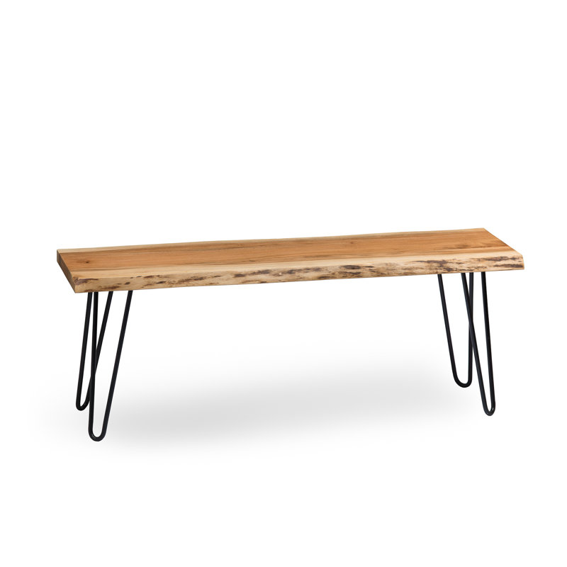 Solid Wood Bench, 45.72cm H x 121.92cm W x 35.56cm D