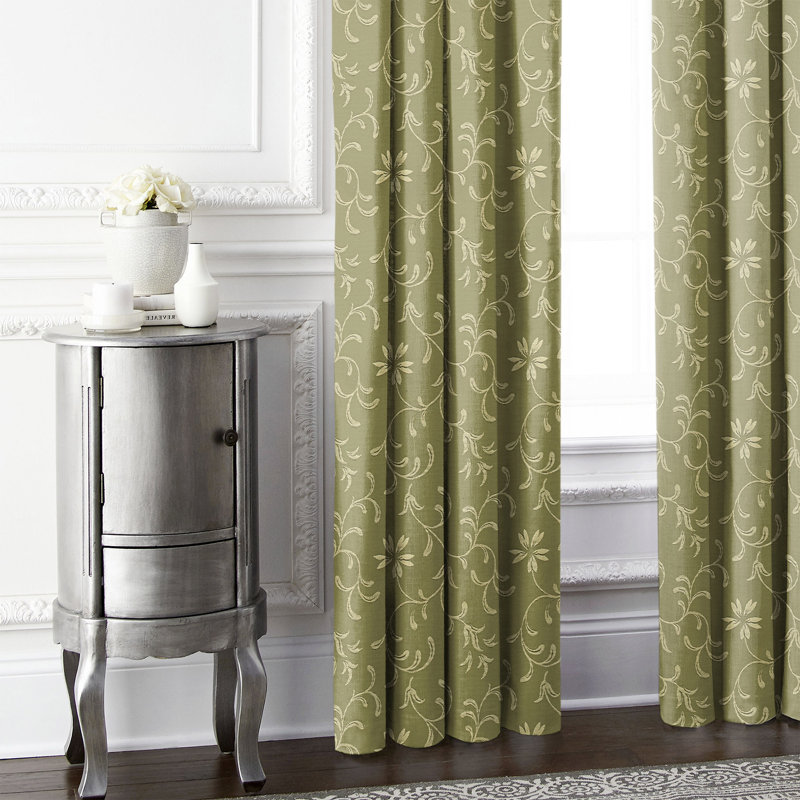 Rideau en mélange de coton Selby, L 50 po x L 84 po