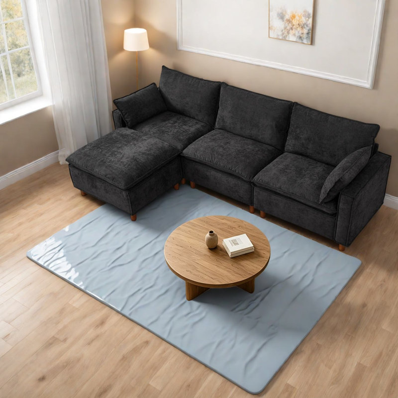 Canapé en L 108,5 po Modern
