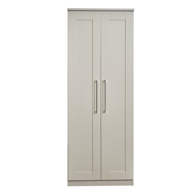 Fully Assembled Ergica York 2 Door Wardrobe