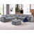 Grey Chenille