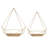 Gibson 2 Piece Diamond Metal Floating Shelf-712782893