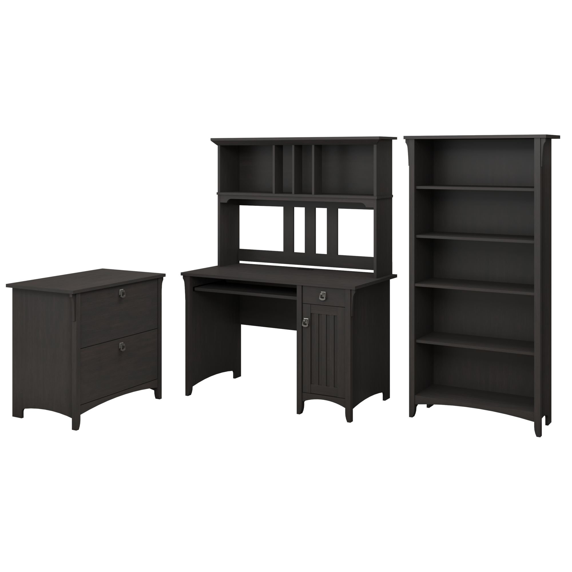 Three Posts Salina Yes Computer Desk Office Set with Hutch & Reviews