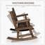 Chaise berçante en bois 2 personnes-118043723