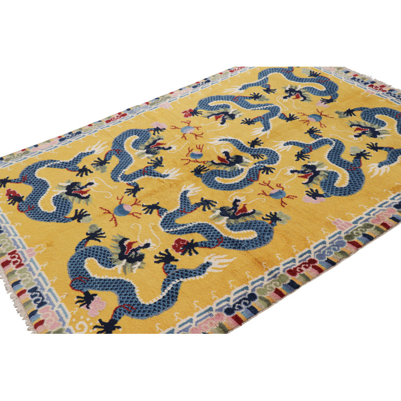 One-of-a-Kind 5’1”x7’2” Hand Knotted Area Rug