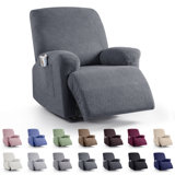 Wald Stretch Recliner Sofa Slipcovers Recliner Chair Covers With Pockets