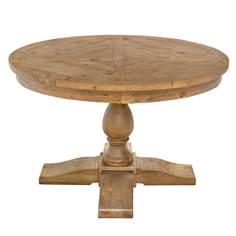 Solid Wood Round Dining Table, Walnut