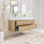 Ensemble de meuble-lavabo double 60 po avec surface solide 60 po-433716126-433716124
