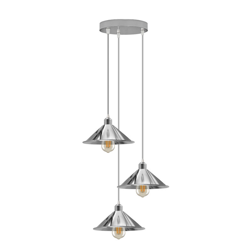 Labus 3 - Light Chrome Cluster Pendant, No 