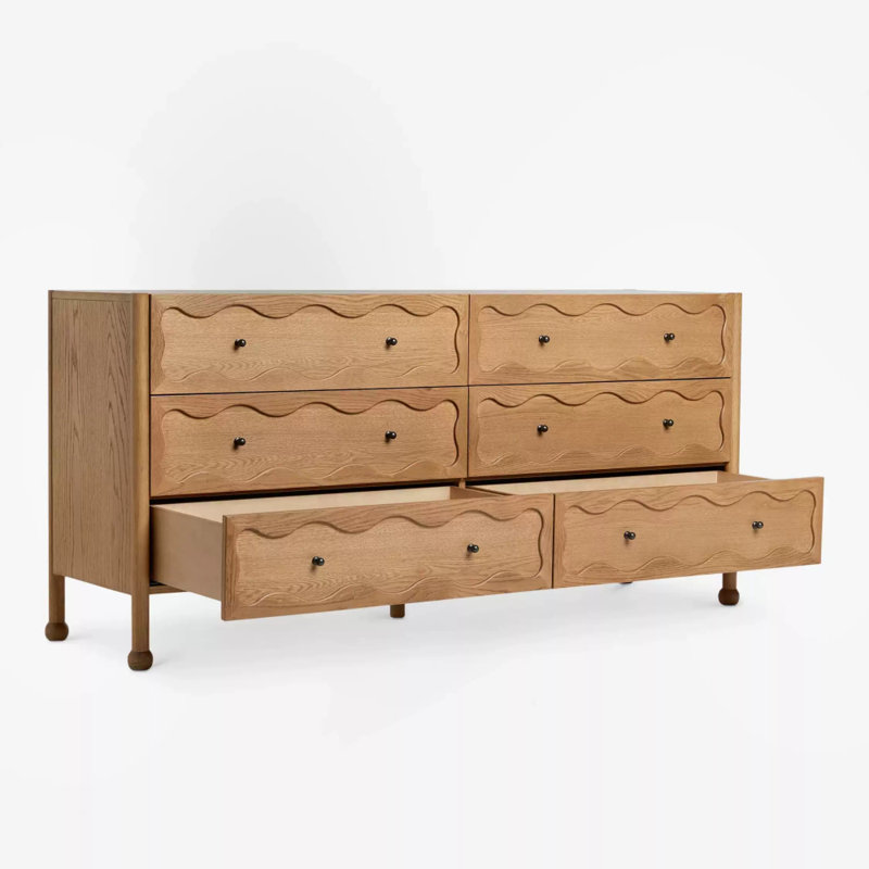 Simple Style Six-Drawer Sideboard