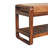 Mellan Leather Upholstered Bench with Shelves