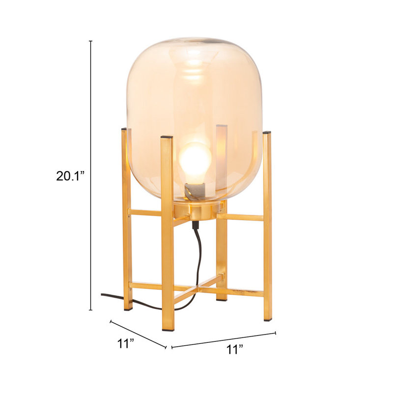 Lampe de table Matton Wonderwall - noir, Doré