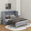 Lit escamotable double avec tiroirs-20360392