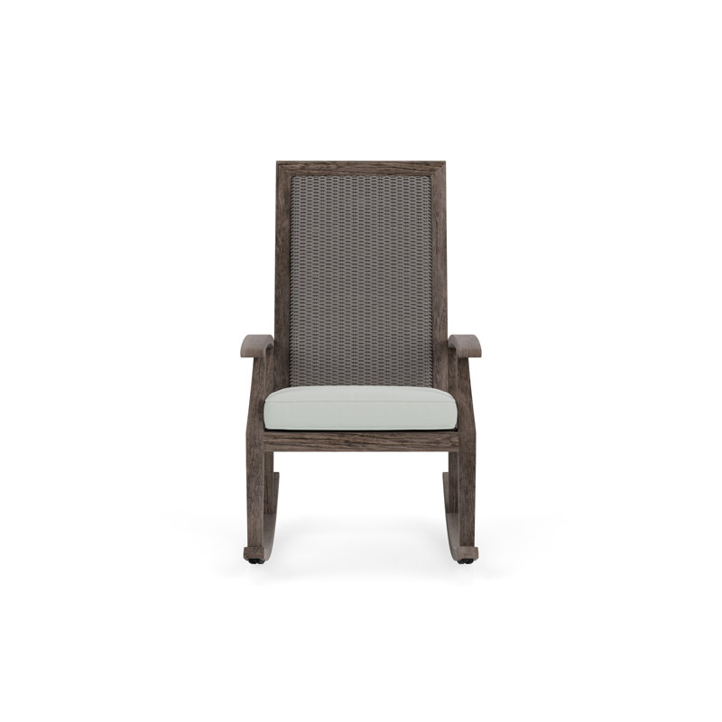 Frontier Outdoor Rocker Chair, Pewter, Gateway Aloe