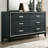 Haiden Weathered Black Finish Dresser