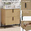Meuble-lavabo 30 po avec lavabo en céramique-545120417