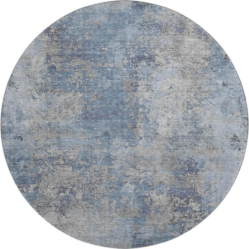 Premium Machine Washable Jacquez AMF1789 Modern Rug, Round 8'
