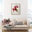 Crimson Core I High-Gloss Frameless Acrylic Glass Wall Art Floral & Botanical Print by Oliver Gal, Ready to Hang, 16 x 20-28942186-28942194