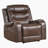 Denby 40" Traditional Faux Leather Power Recliner with One-touch power control with adjustable positions, Sophisticated Nailhead Trim-1093788384-1093788415
