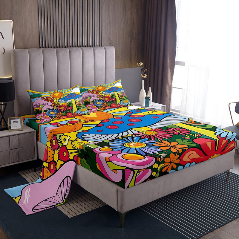 Kawaii Mushroom Bed Sets