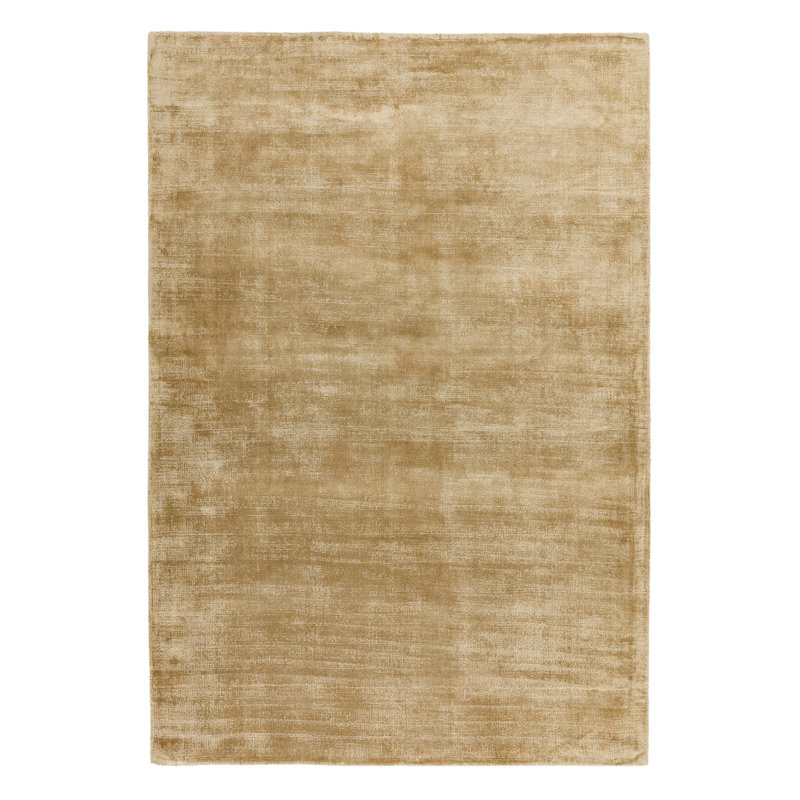 Doris Plain Silky Soft Gold Rug, Rectangle 240 x 340cm