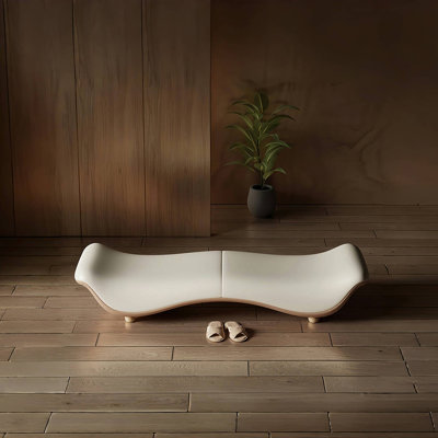 Banc rembourré en cuir haut de gamme