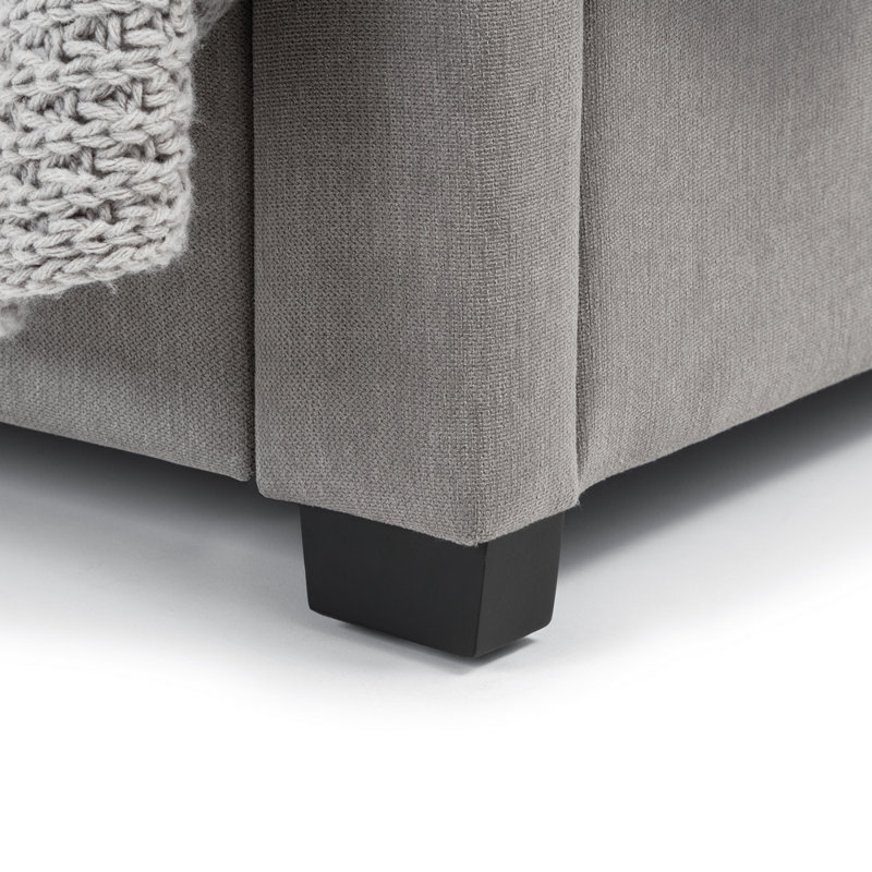 Canipe Upholstered Bed Frame with Mattress, Grey, Capsule Elite, Super King (6')
