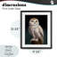 «Snowy Owl King», reproduction sous verre encadrée, design par Lucia Heffernan-529540628-529540629