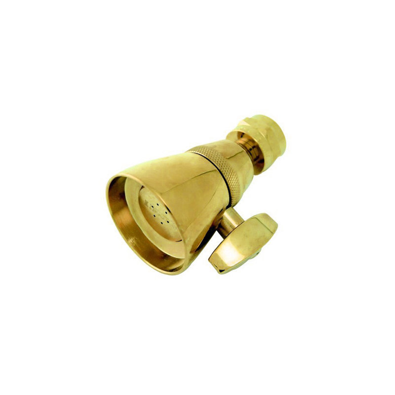 Hot Springs Full Adjustable Shower Head, Polished Brass