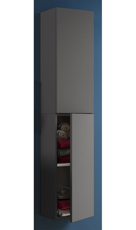 Aysheia Freestanding Bathroom Cabinet, Black