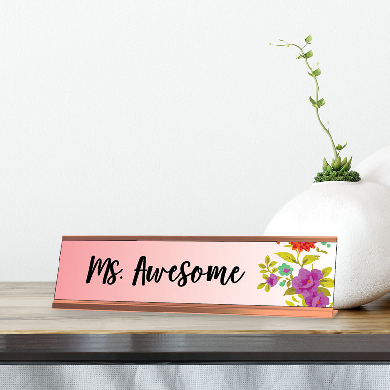 Ms. Awesome Nameplate