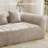 Boneless 120"W Oversized Sofa Chenille Comfy Couch With Deep Seat And Low Back-429244564