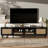 Rattan TV Stand For Tvs Up To 85'', Modern Farmhouse Media Console, Entertainment Center With Solid Wood Legs, TV Cabinet For Living Room,Home Theatre-536874207