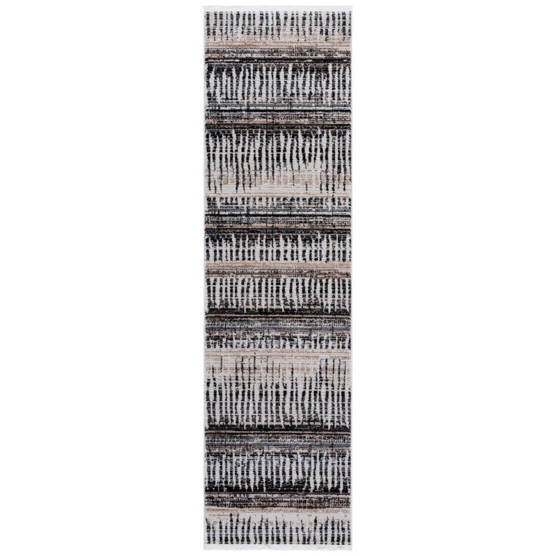 Tapis à motif abstrait Mila 234 Performance, Tapis de couloir 2 pi 2 po x 8 pi