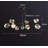 9 - Light Crystal Dimmable LED Sputnik Modern Linear Chandelier