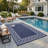Geometry Large Plastic Rug for Camping, Porch, RV, Reversible, Waterproof-129890831-129890832