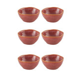 Gemstone Coral Stoneware Dessert Bowl