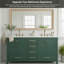 Meuble-lavabo 60 po, meuble-lavabo avec cadre en bois massif, comptoir autoportant avec 2 cuves-2112742393-2112742394