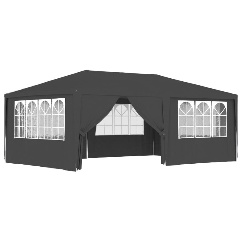 Erim 4m x 6m Steel Party Tent, Anthracite