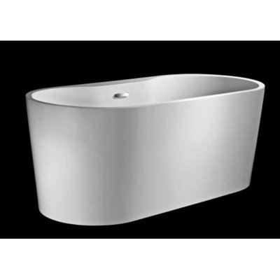 59'' x 31.5'' Freestanding Soaking Acrylic Bathtub
