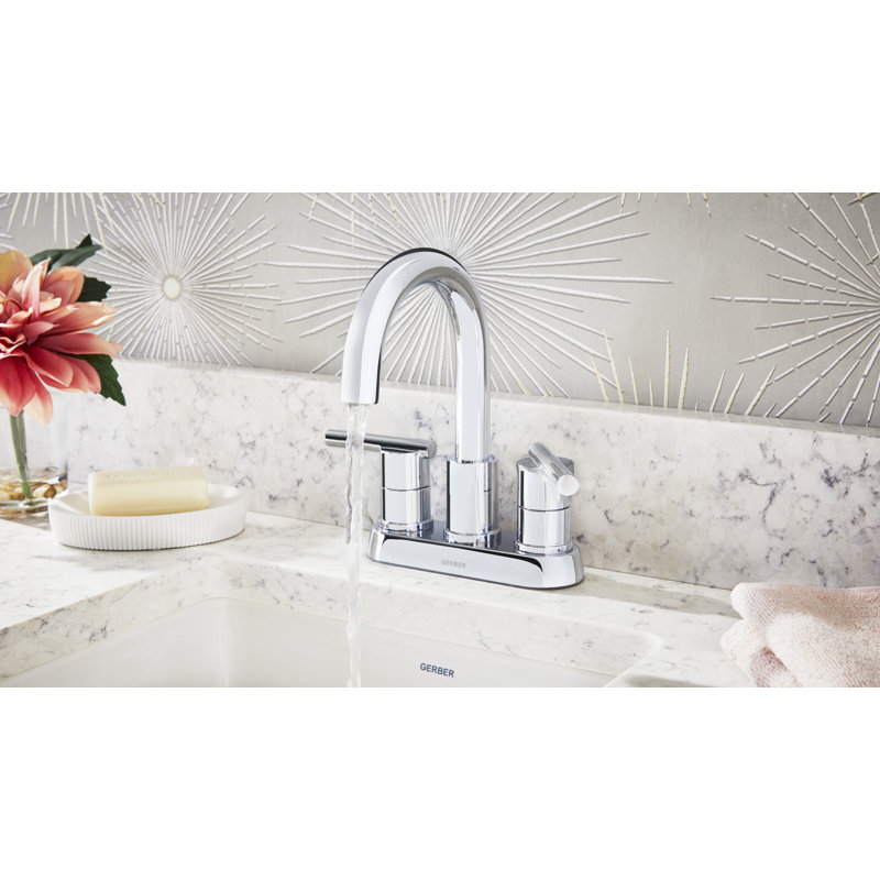 Robinet de salle de bain central avec ensemble de bonde Parma, Chrome