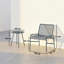 Outsunny 3 Piece Rattan Bistro Set Patio Set with 2 Chairs-1134430758