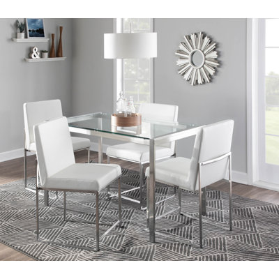 Ernestine 19.25'' H Upholstered Metal Side Chair