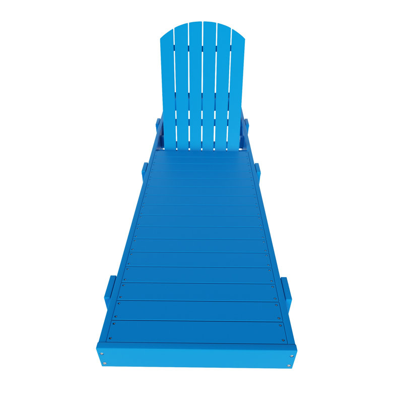Méridienne inclinable en poly 77,7 po, Bleu pacifique