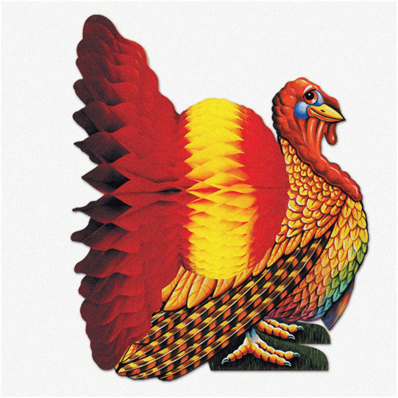 Harvest Hues Turkey Tissue Centerpiece